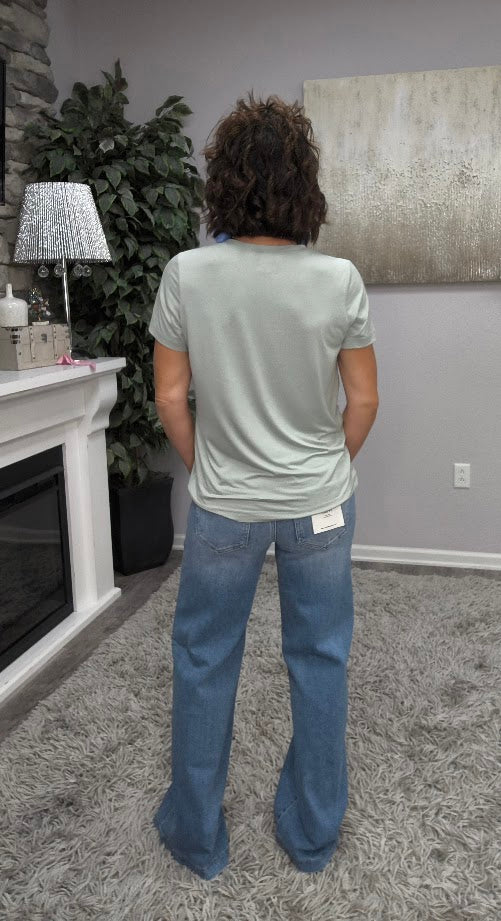HIDDEN Double Take Wide Legs
