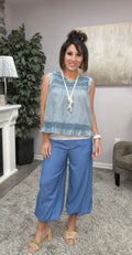 Bluebell Breeze Denim Tank