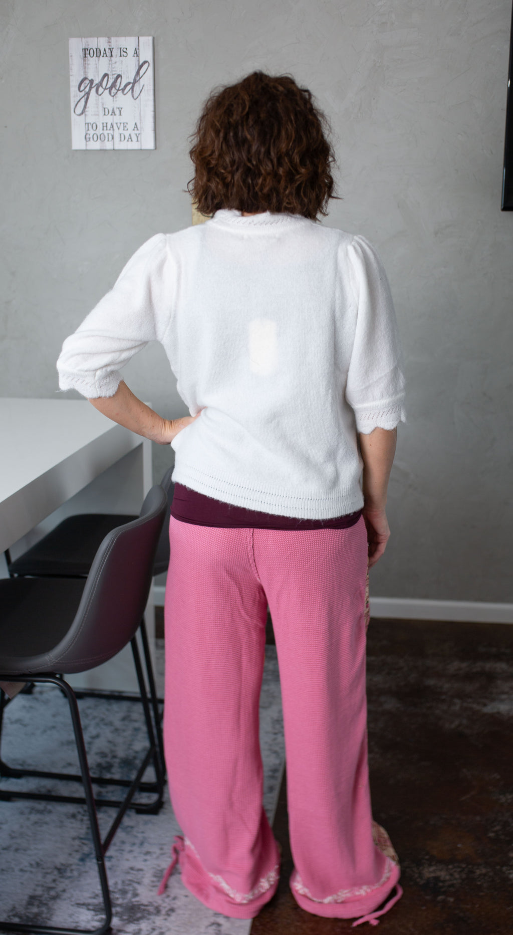 Pink Paisley Patch Pants