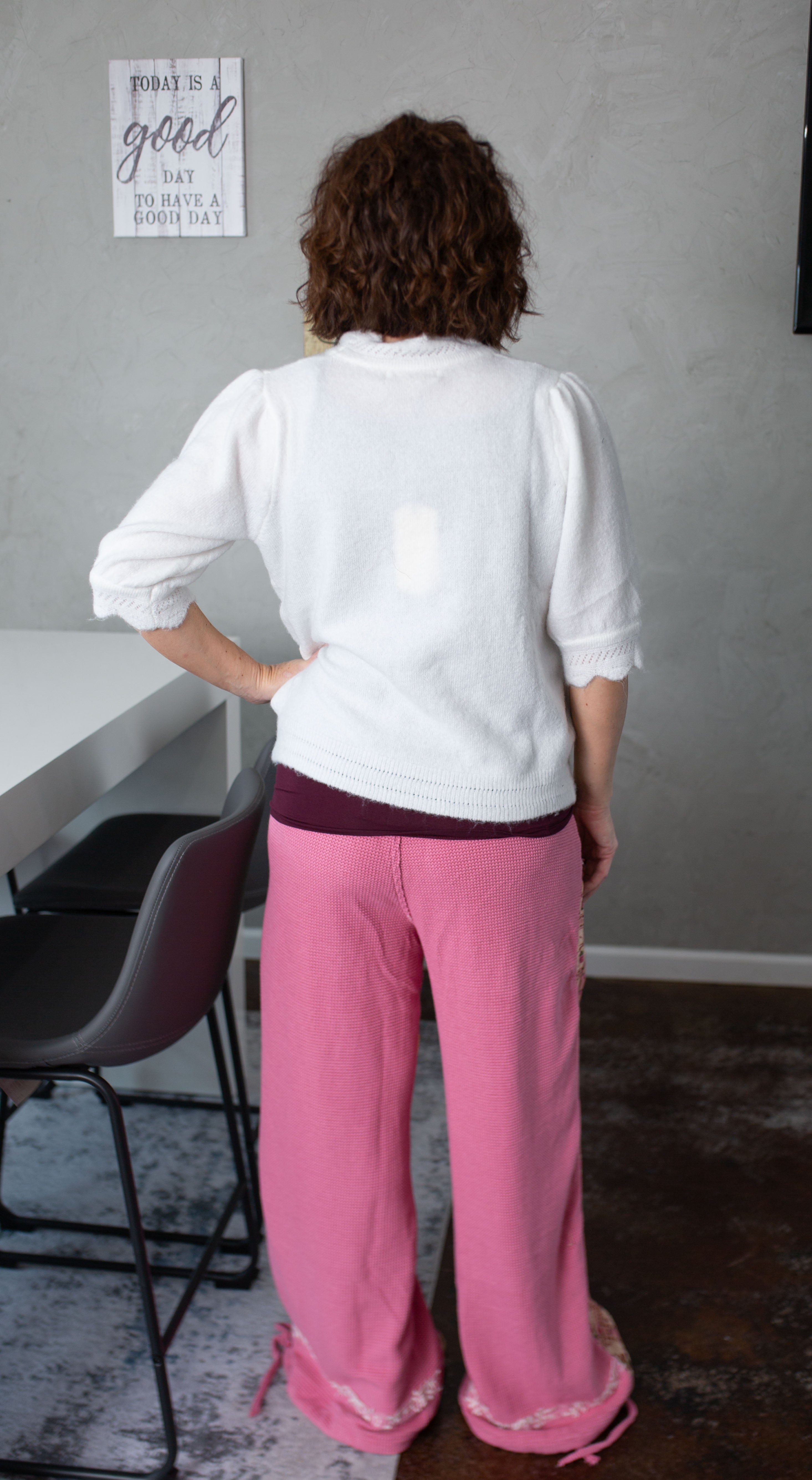 Pink Paisley Patch Pants