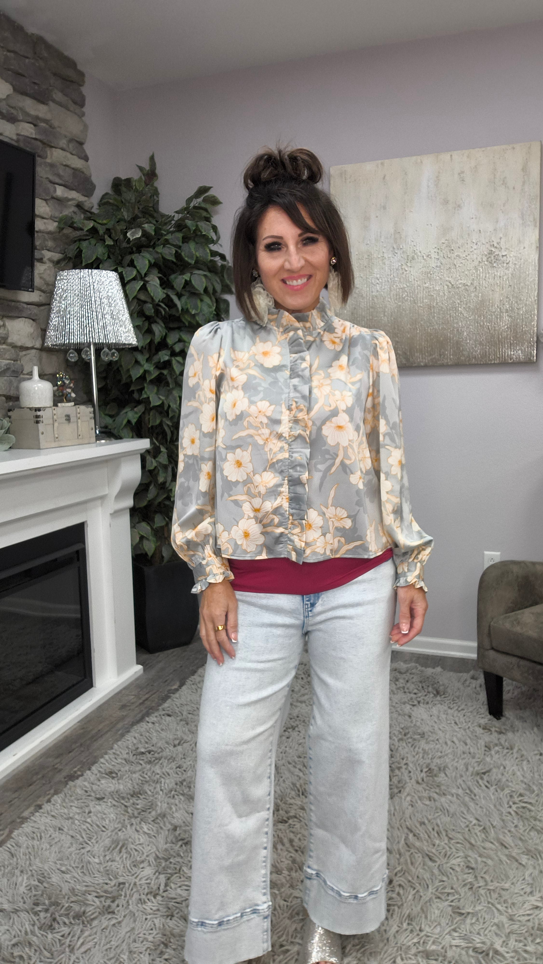 Soft Bloom Ruffle Top
