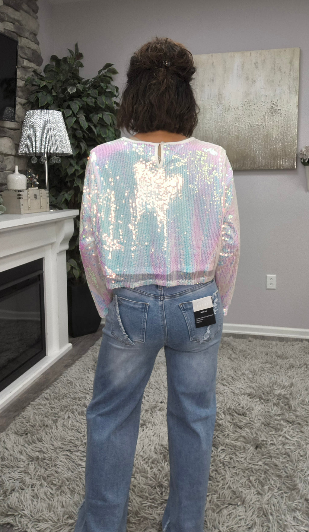 Pop the Bubbly Sequin Top