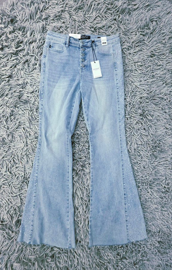 CURVY Judy Blue Side of Sparkle Jeans