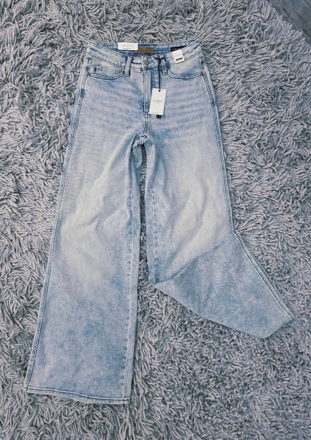CURVY Judy Blue Washed Away Jeans
