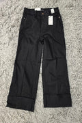 CURVY Judy Blue Cuffed Black Jeans