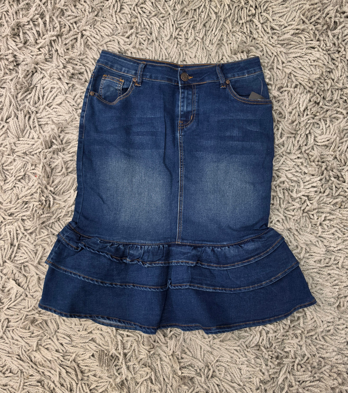 Tiered & True Denim Skirt