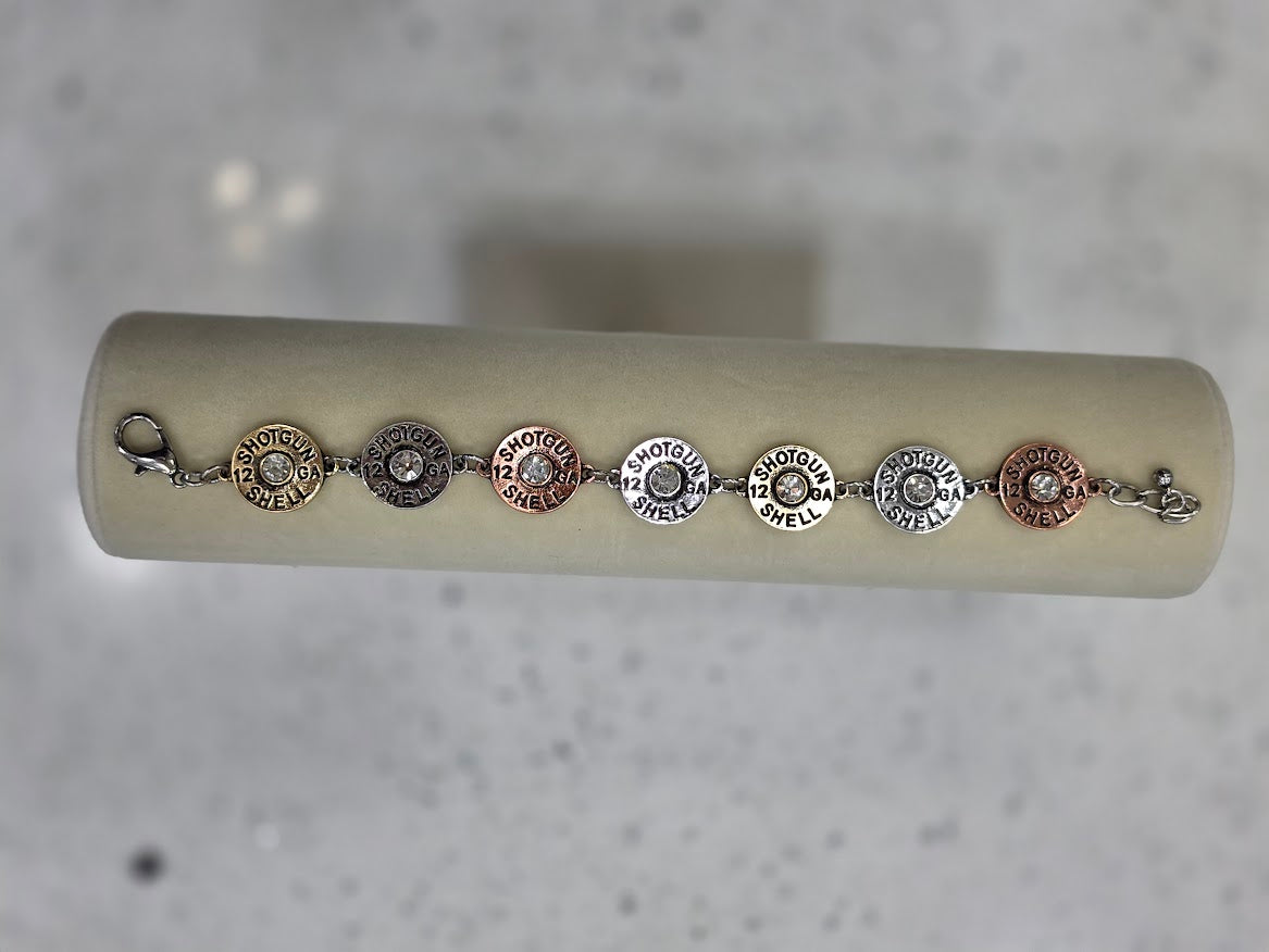 Locked & Loaded Shotgun Shell Link Bracelet