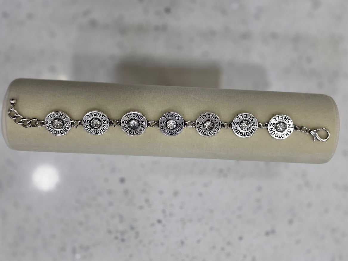 Locked & Loaded Shotgun Shell Link Bracelet