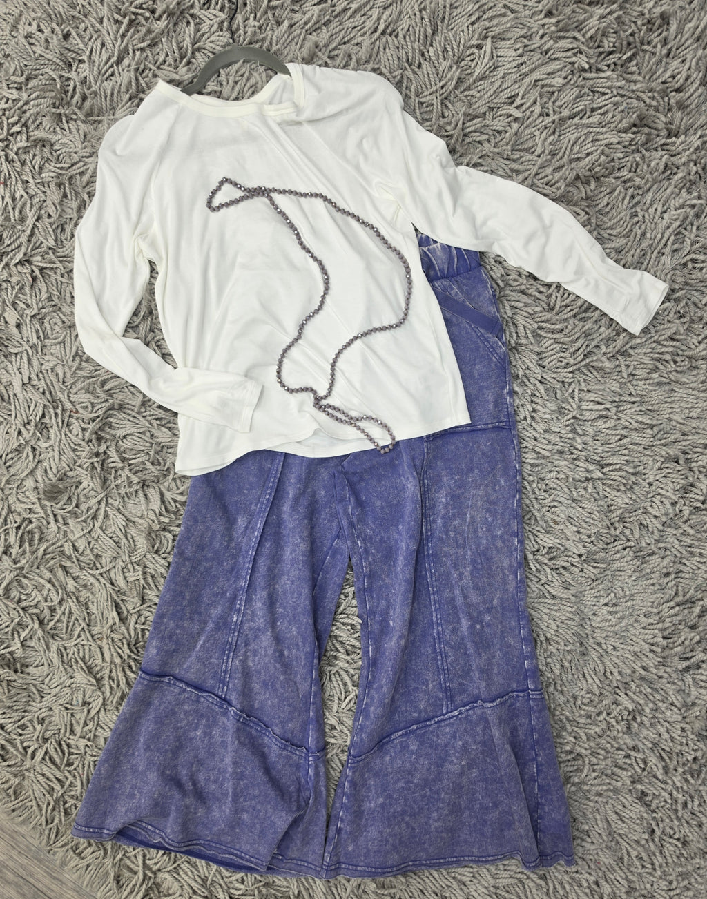 Blueberry Haze Ruffle Pants
