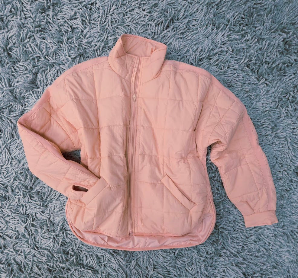 Peach Please Puffer Jacket