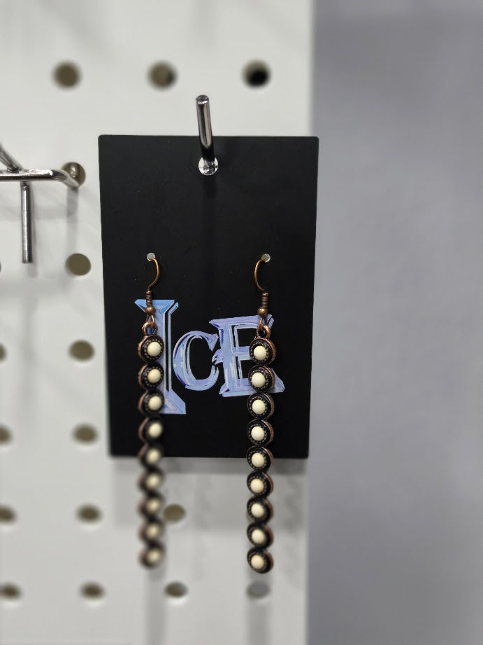 Pearl in Line Earrings
