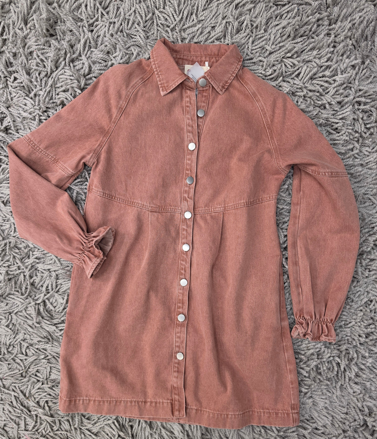Dusty Rose Denim Dress