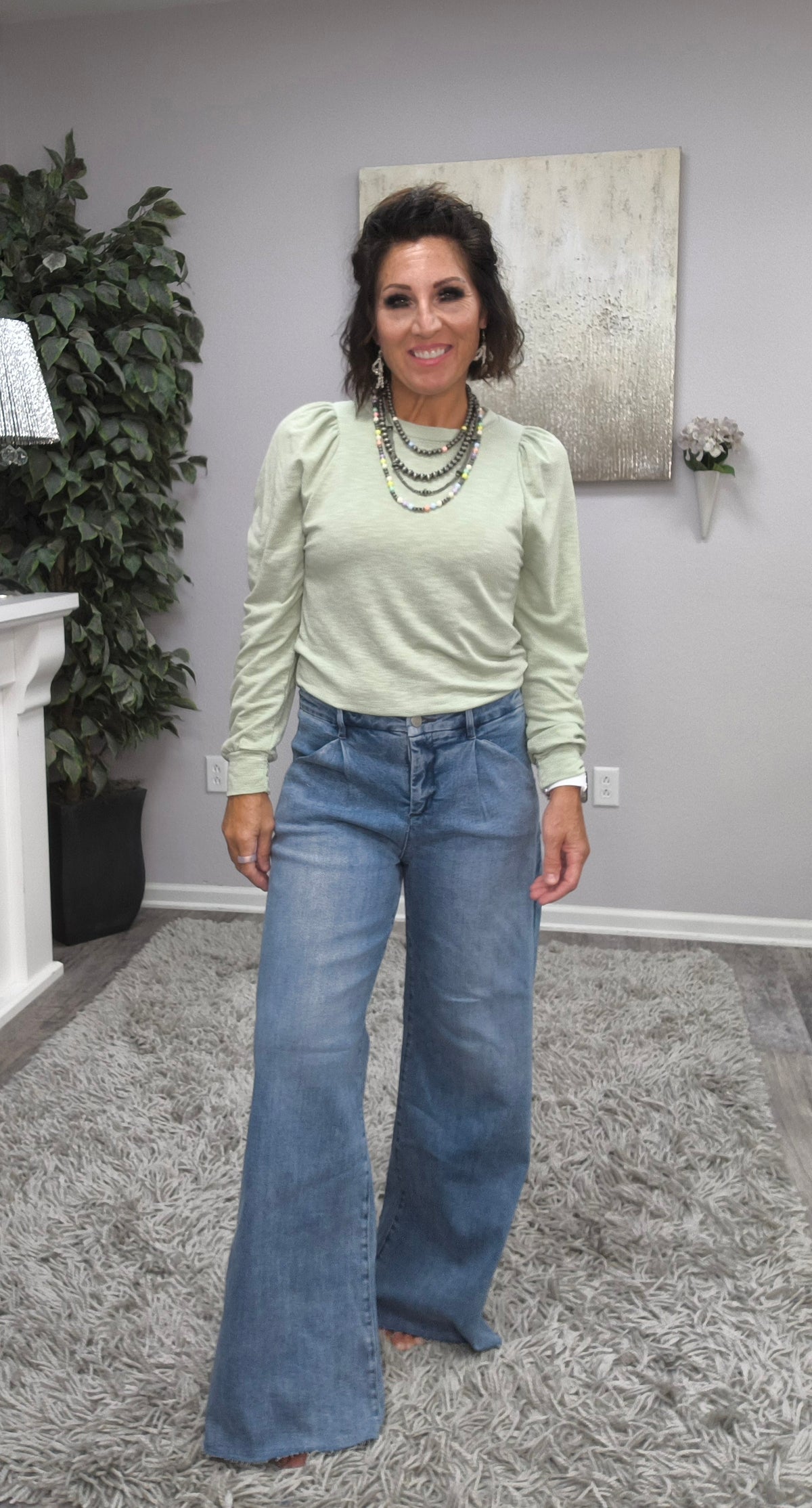 RISEN Going Places Pleated Jeans