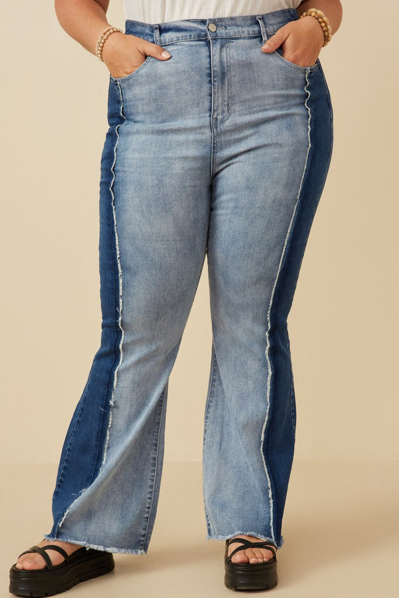 Two-Tone Trouble Jeans