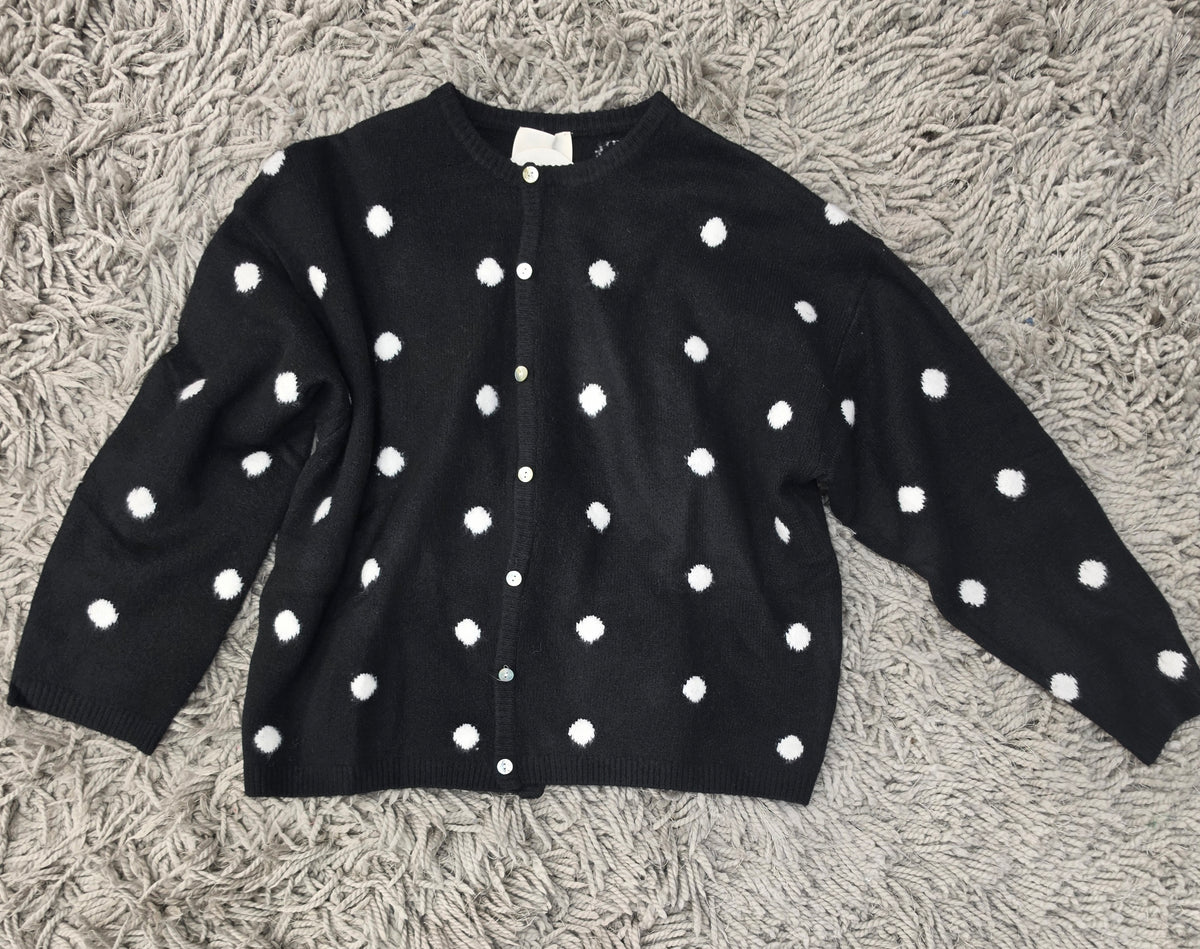 Spotted After Dark Cardigan