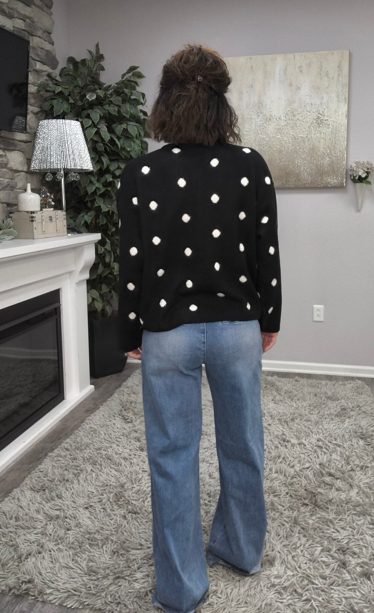 Spotted After Dark Cardigan