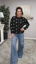 Spotted After Dark Cardigan