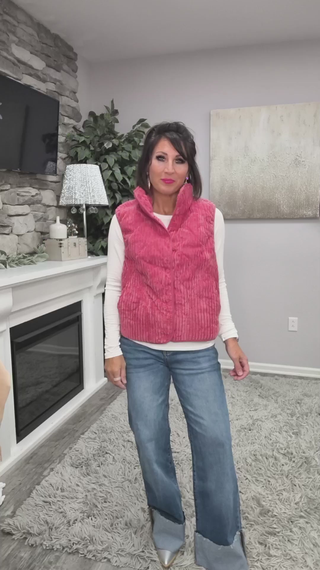 Fireside Rose Vest