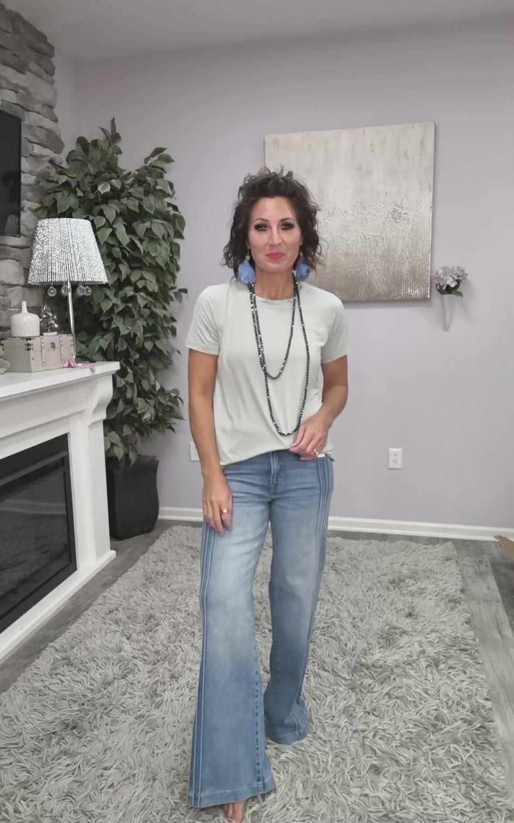 HIDDEN Double Take Wide Legs