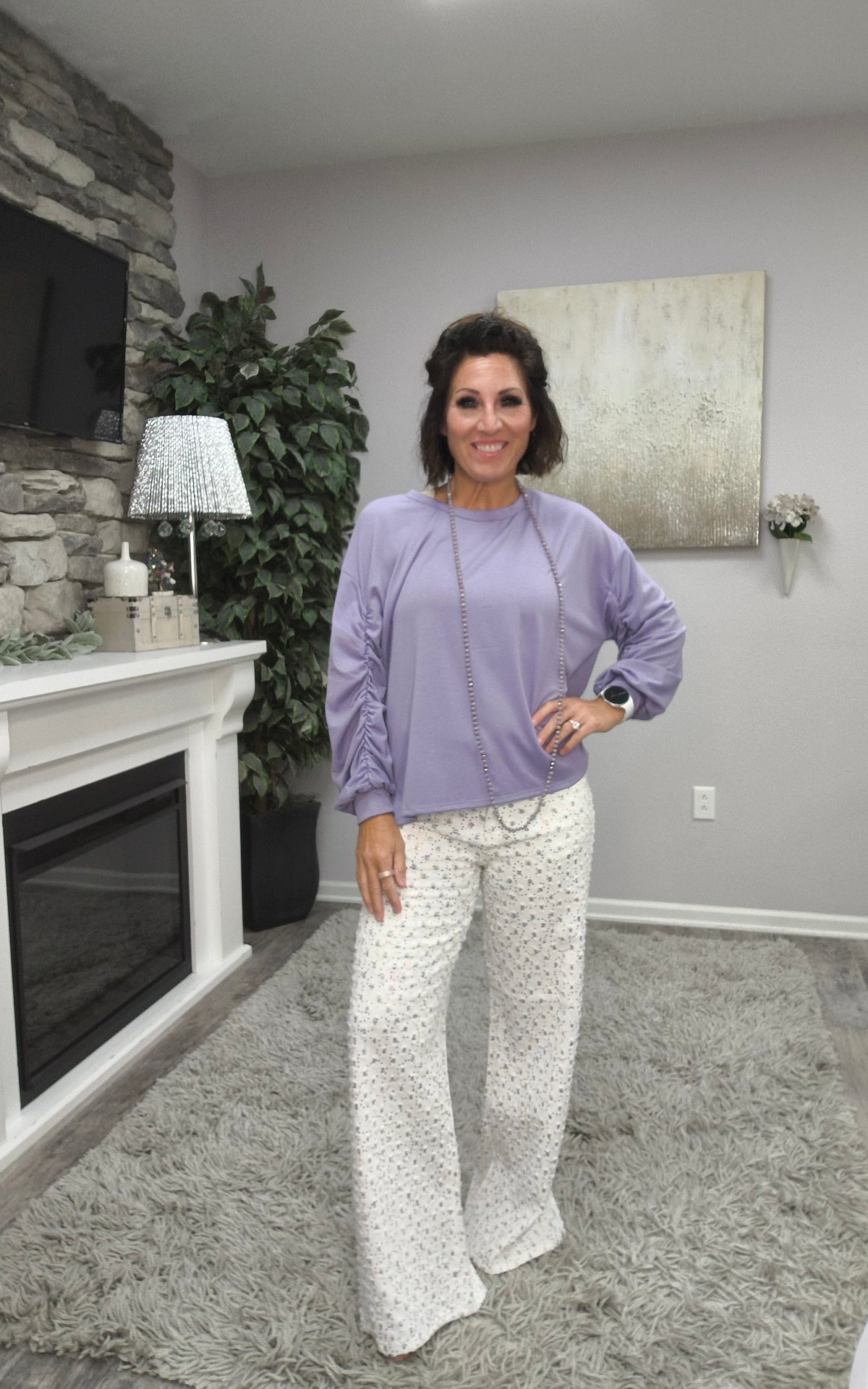 Purple Reign Ruched Top