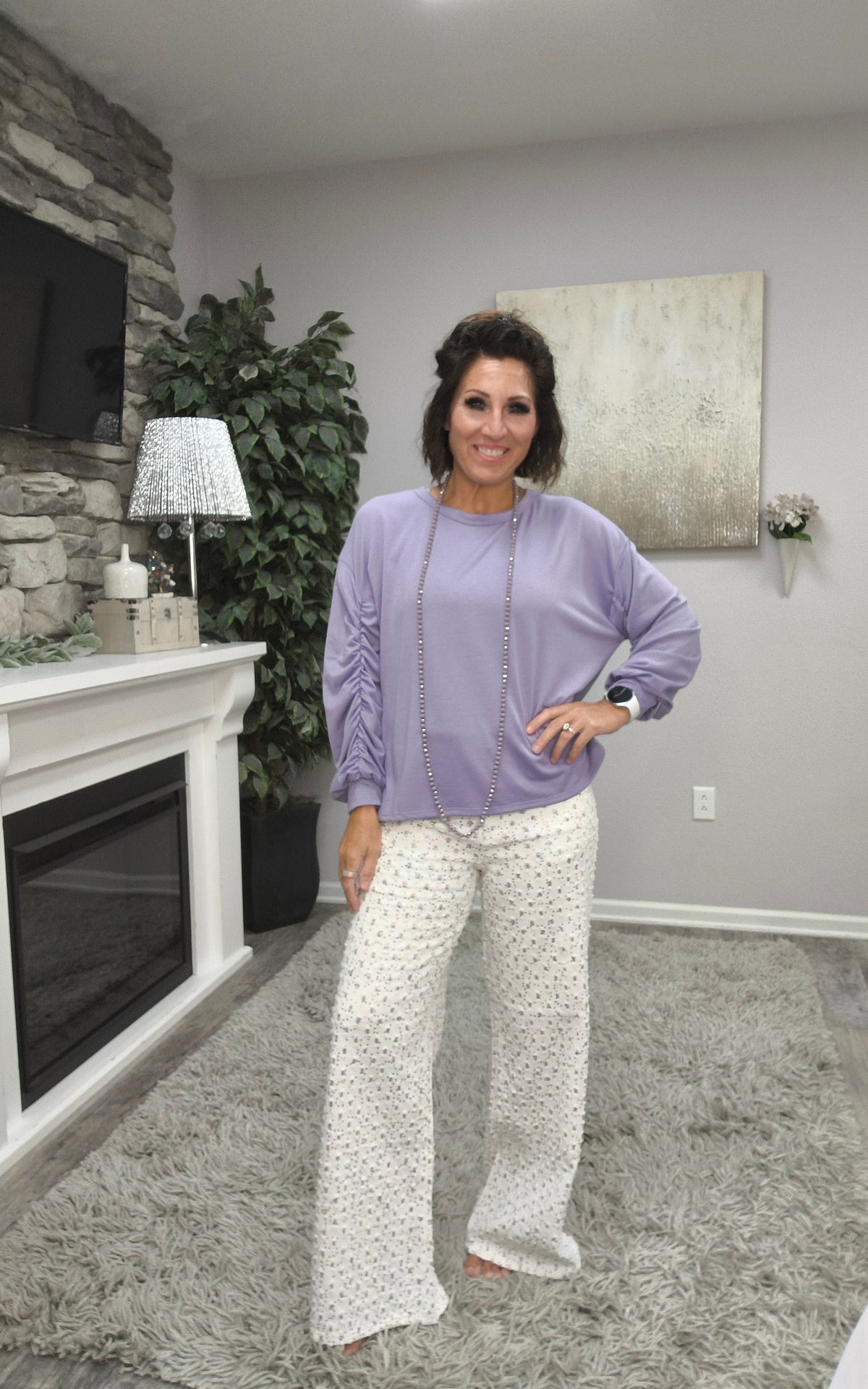 Purple Reign Ruched Top