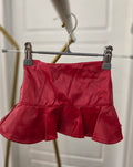 Red Pleather Skirt