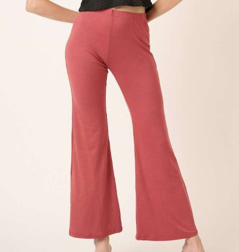 Retro Rose Flare Pants