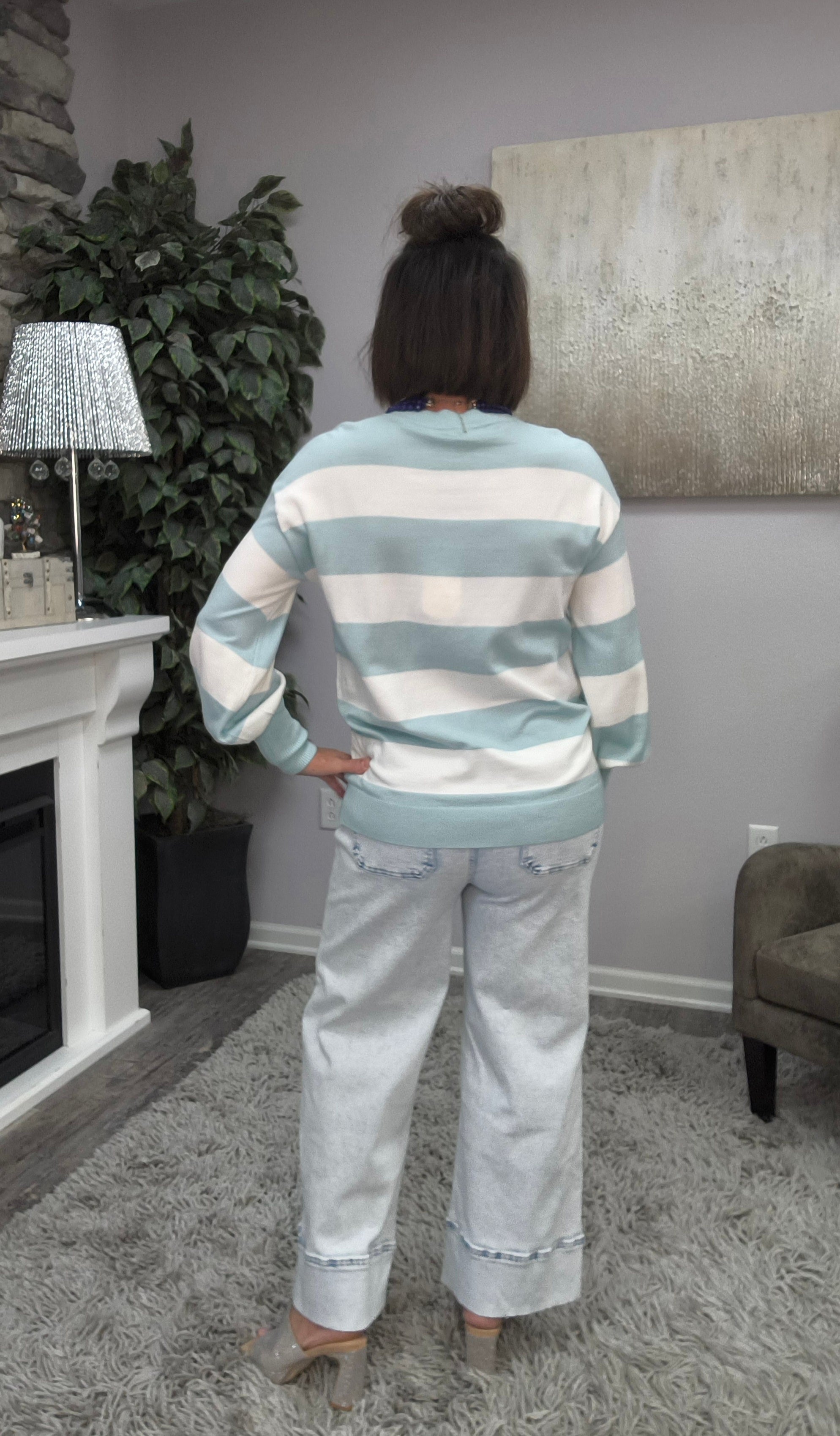 Sea Glass Stripes Top