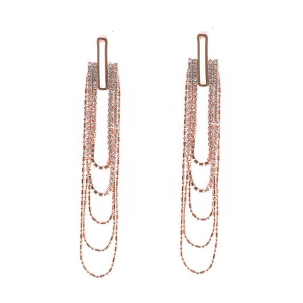 Diamond Drape Earrings