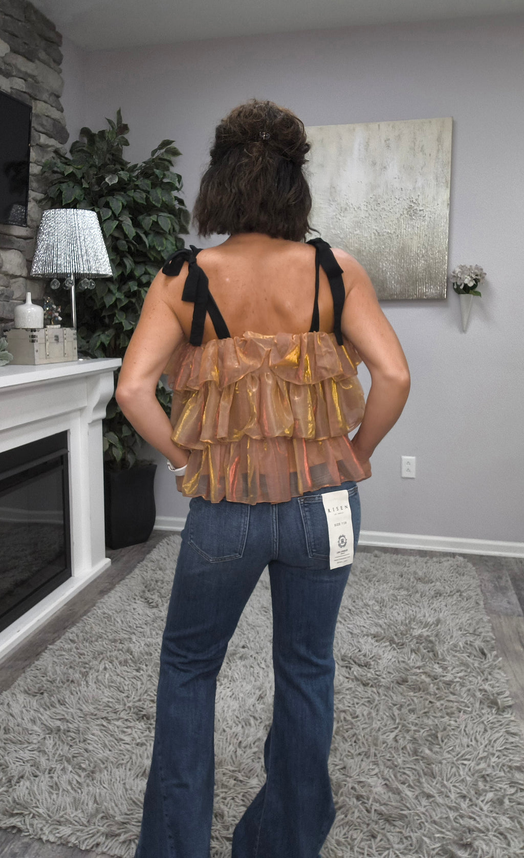 Shimmer & Sass Top