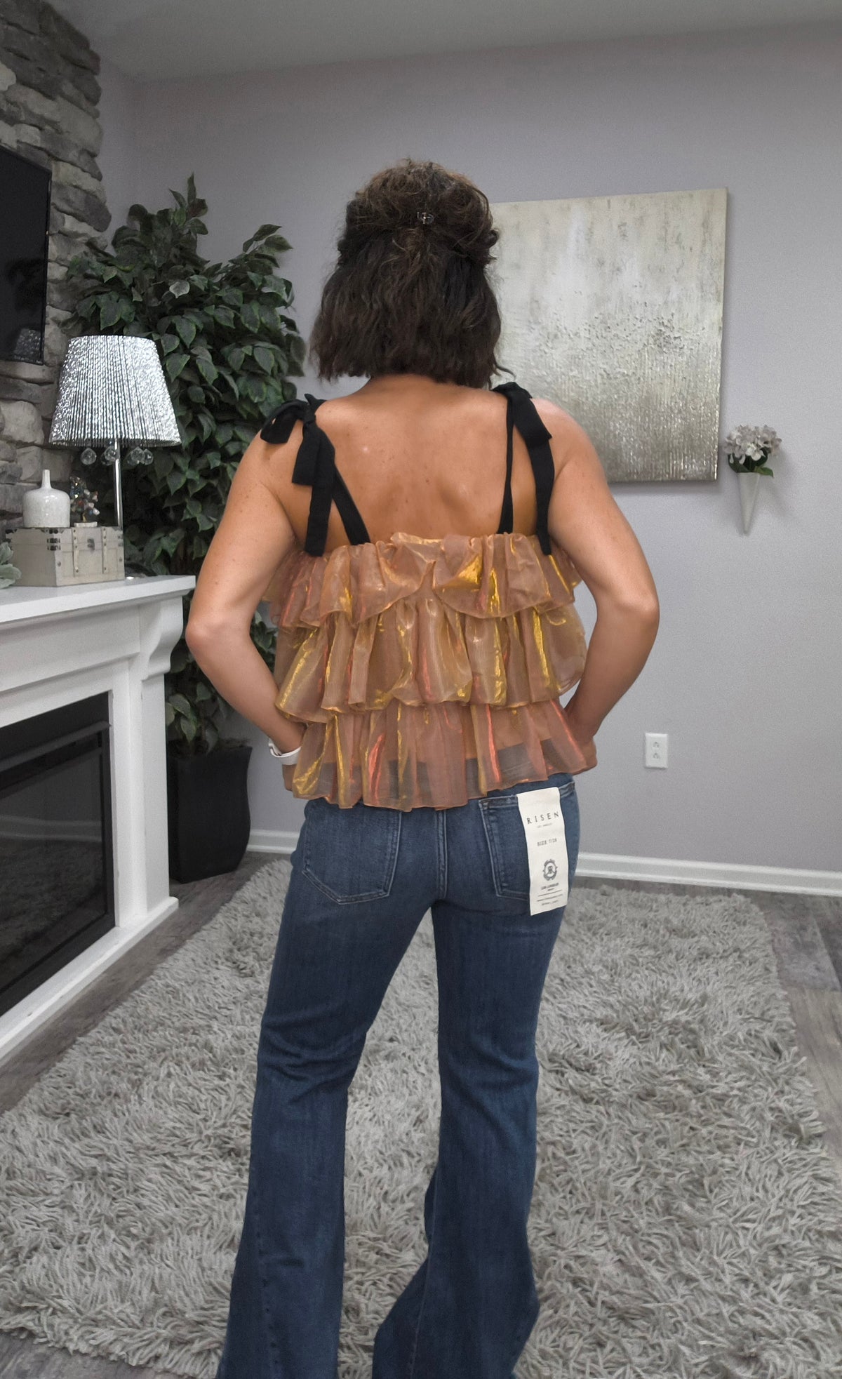 Shimmer & Sass Top