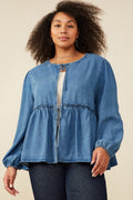 Sweet Caroline Denim Top