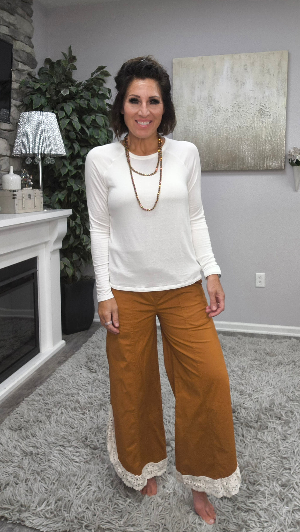 Southern Soul Lace Trim Pants