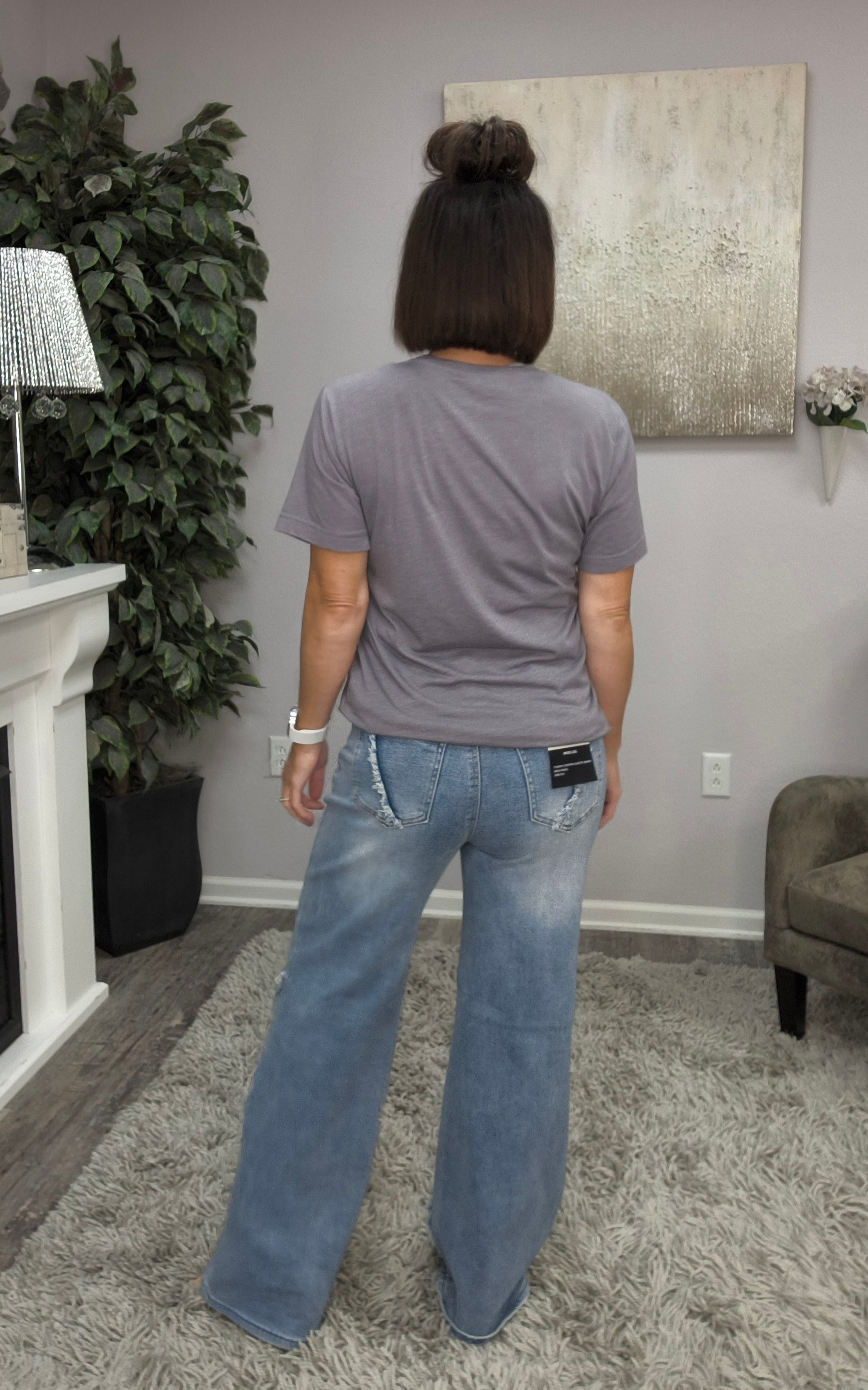 Fringe Benefits Wide Leg Jeans