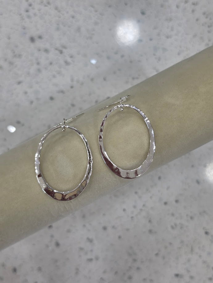 Hammered & Hot Earrings