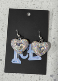 Small Heart Puff Earrings