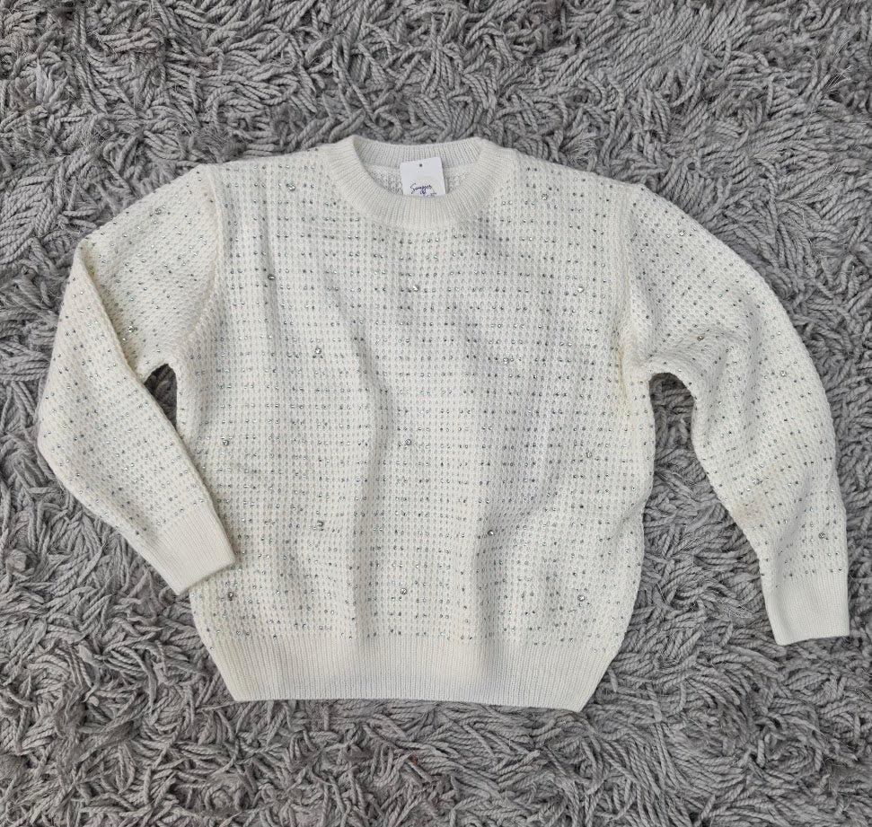 Sparkle & Cream Sweater