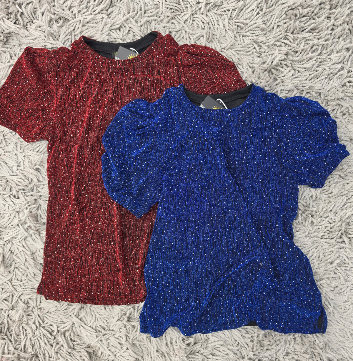 All That Glitters Puff Sleeve Top