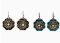 Locked & Loaded Shotgun Shell Flower Earrings