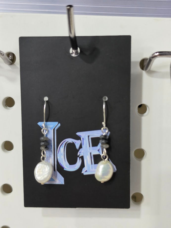 Stone & Pearl Drops
