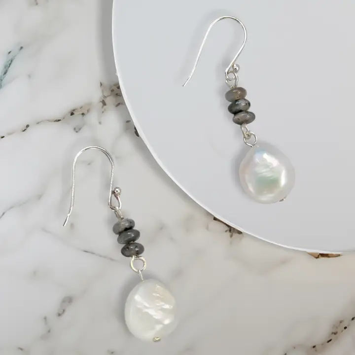 Stone & Pearl Drops