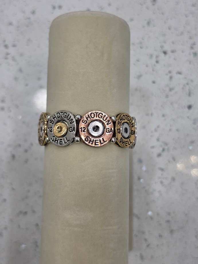 Locked & Loaded Shotgun Shell Stretch Bracelet