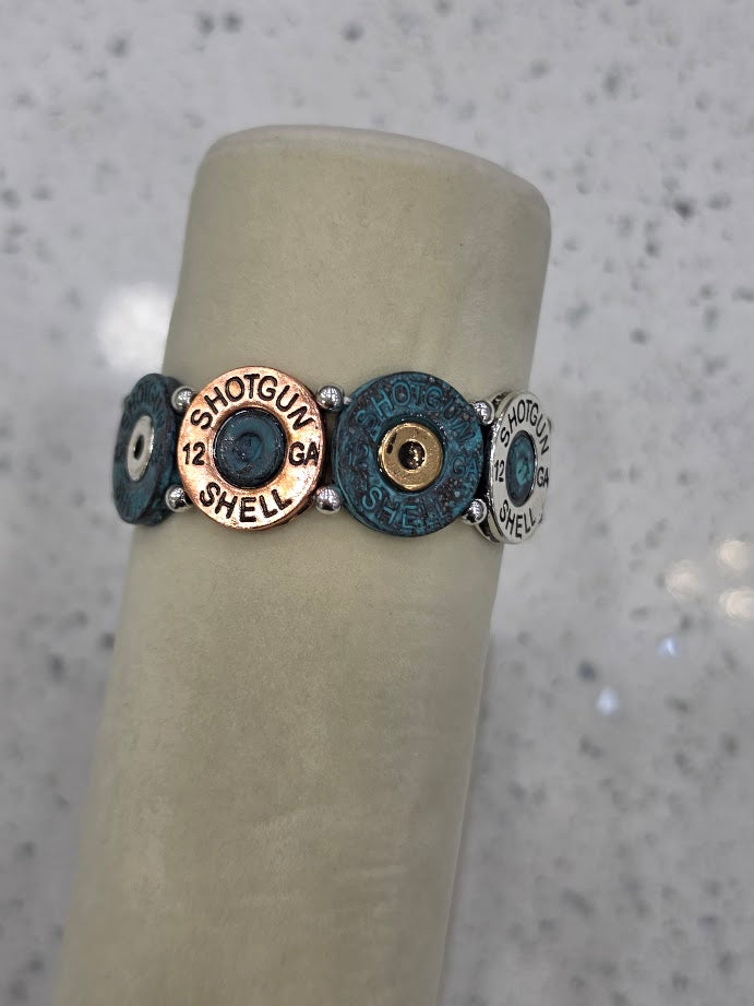 Locked & Loaded Shotgun Shell Stretch Bracelet