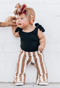 Boho Bell Bottoms - Tan Stripes