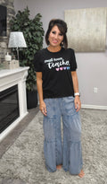 Small Town Teacher Puff Sleeve Tee