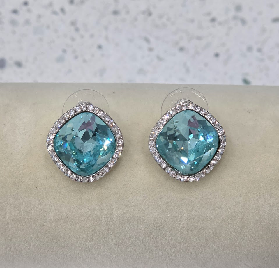 Aquamarine Studs