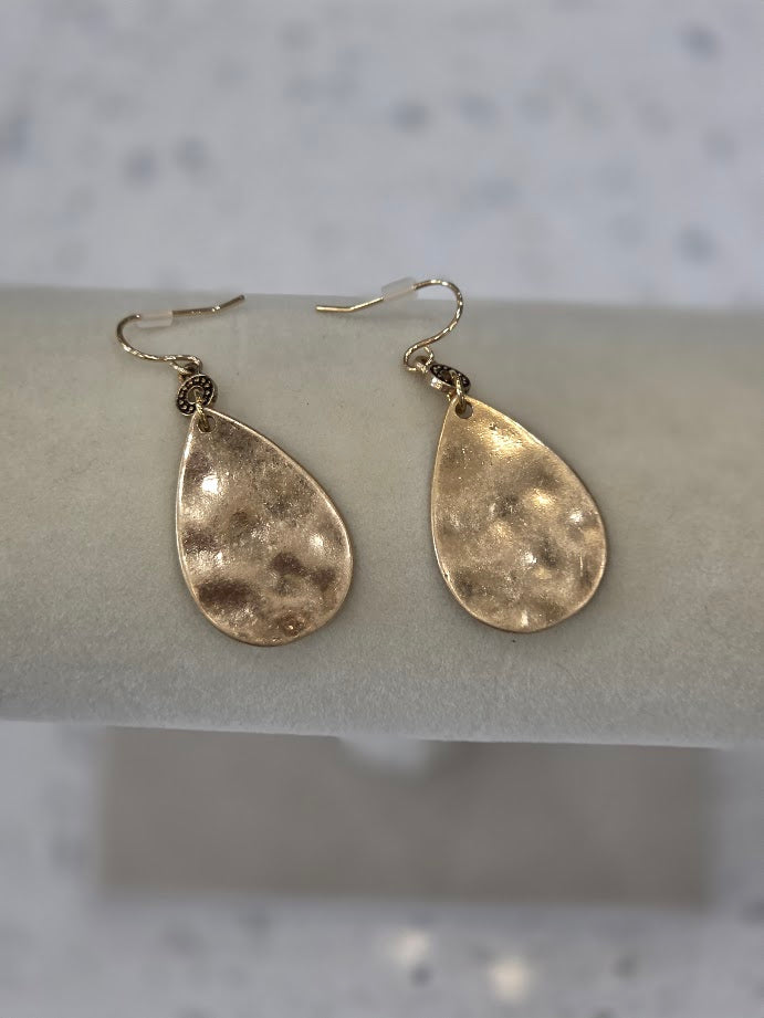 Hammered & Hot Earrings