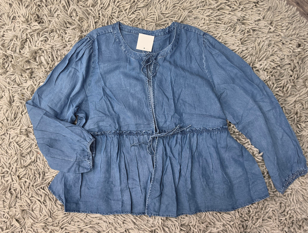 Sweet Caroline Denim Top