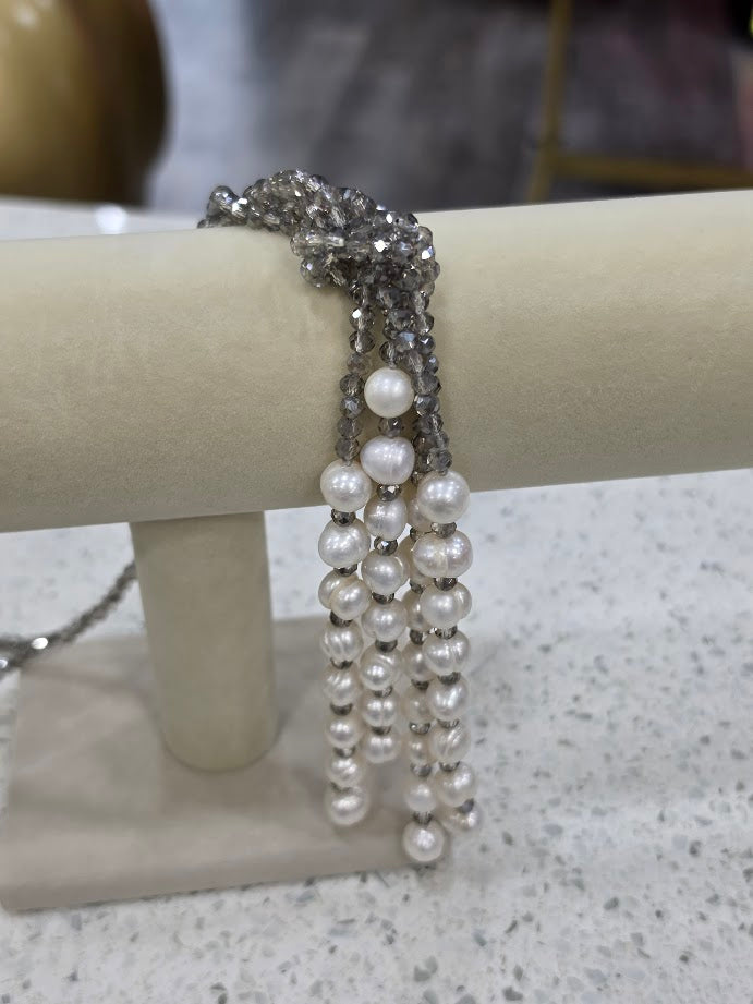 Tied in Pearls Necklace