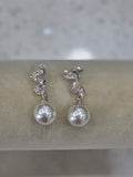 Pearl Twist Drop Earrings